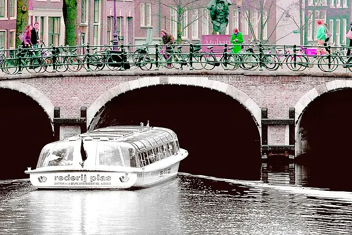 Canal boat tour, Amsterdam