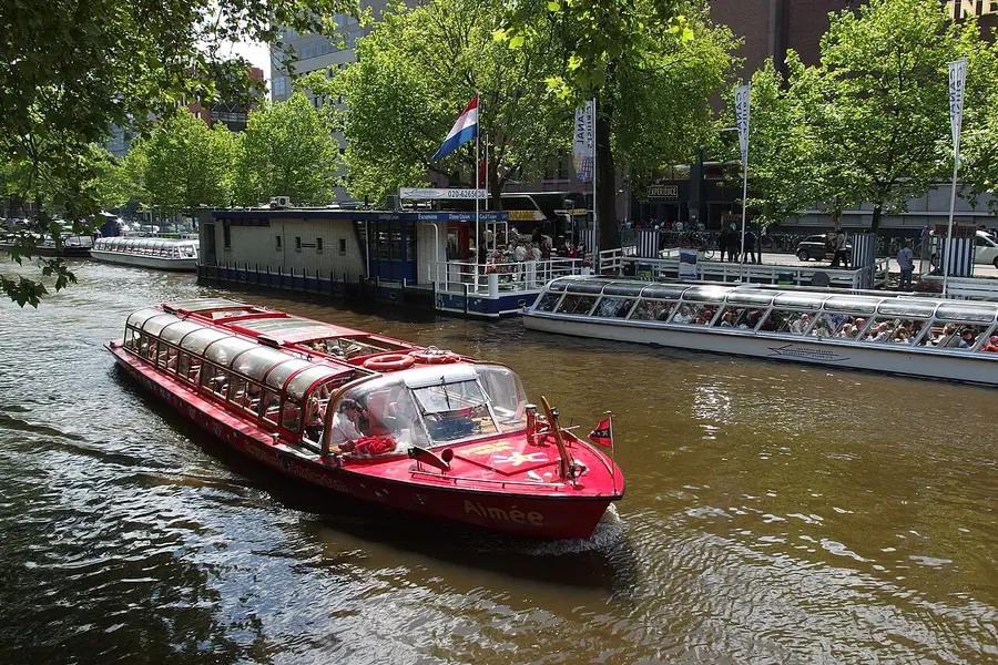 Canal boat tour, Amsterdam