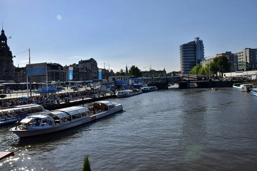 Canal boat tour, Amsterdam