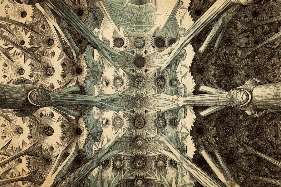 Sagrada Família — a nautical-noir engraving by The Dispatch