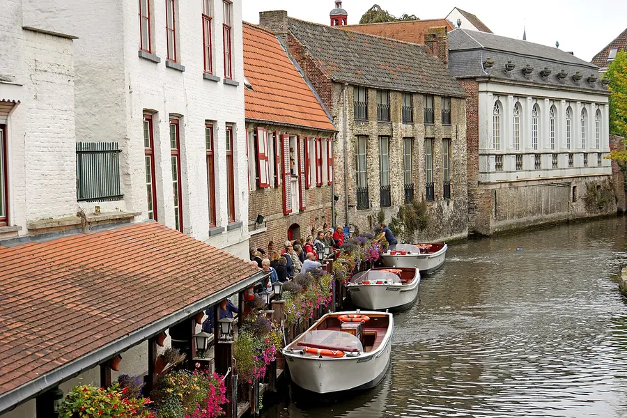 Canal boat tour, Bruges