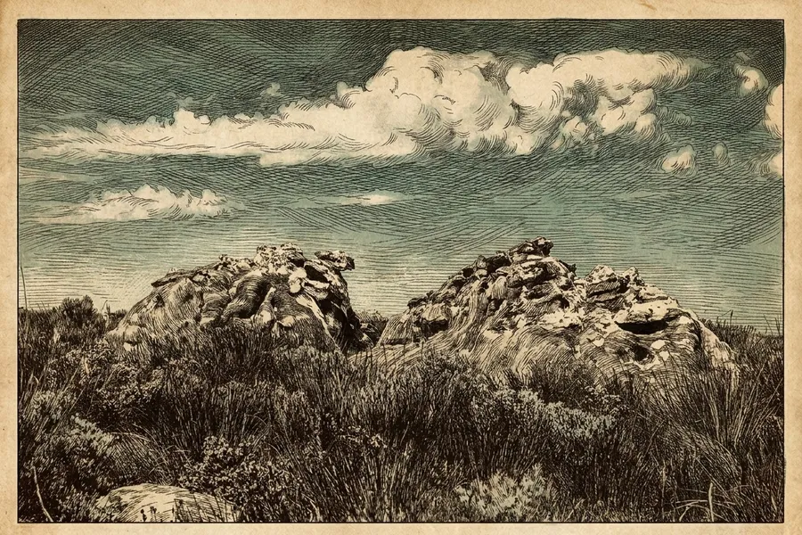 Table Mountain — a nautical-noir engraving by The Dispatch