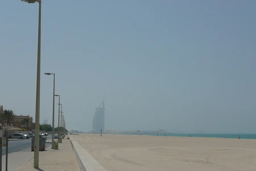 Jumeirah Beach + Burj Al Arab exterior, Dubai