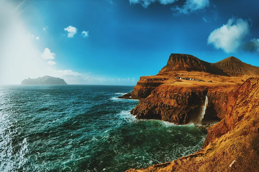 Mulafossur waterfall, Gasadalur, Faroe Islands