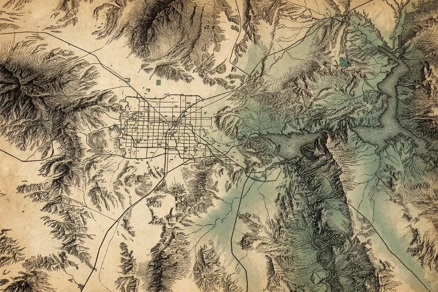 Hoover Dam — a nautical-noir engraving by The Dispatch
