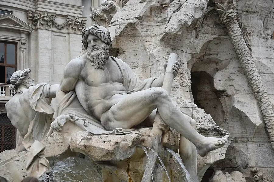 Piazza Navona + Bernini's Fountain, Rome