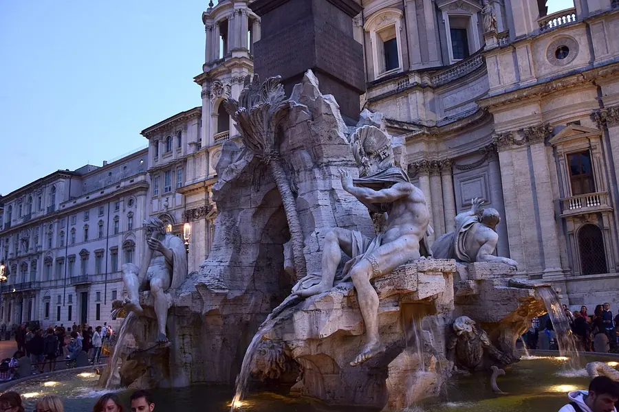 Piazza Navona + Bernini's Fountain, Rome