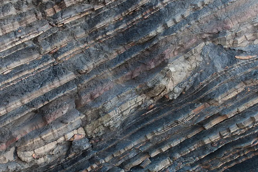 Zumaia flysch cliffs, San Sebastian