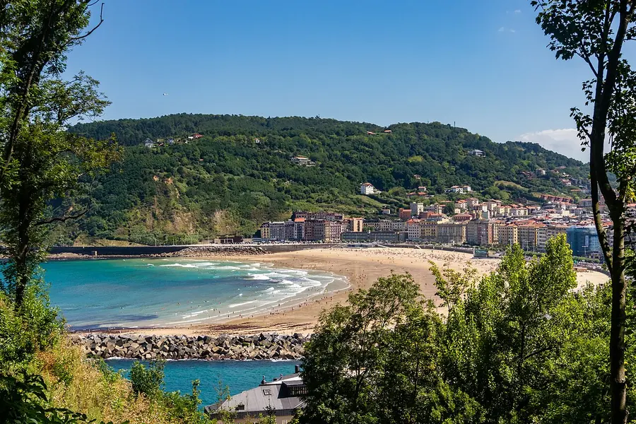 Zurriola Beach and Gros, San Sebastian