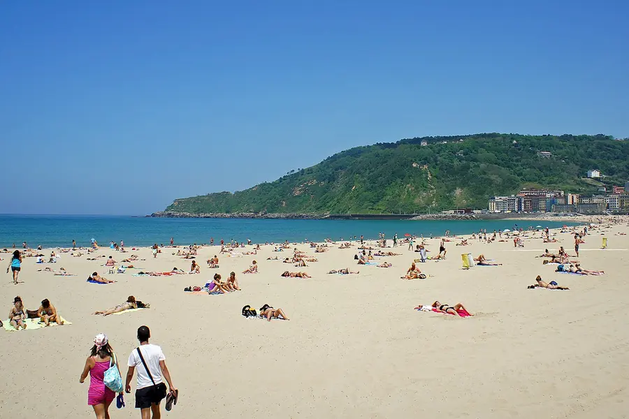 Zurriola Beach and Gros, San Sebastian