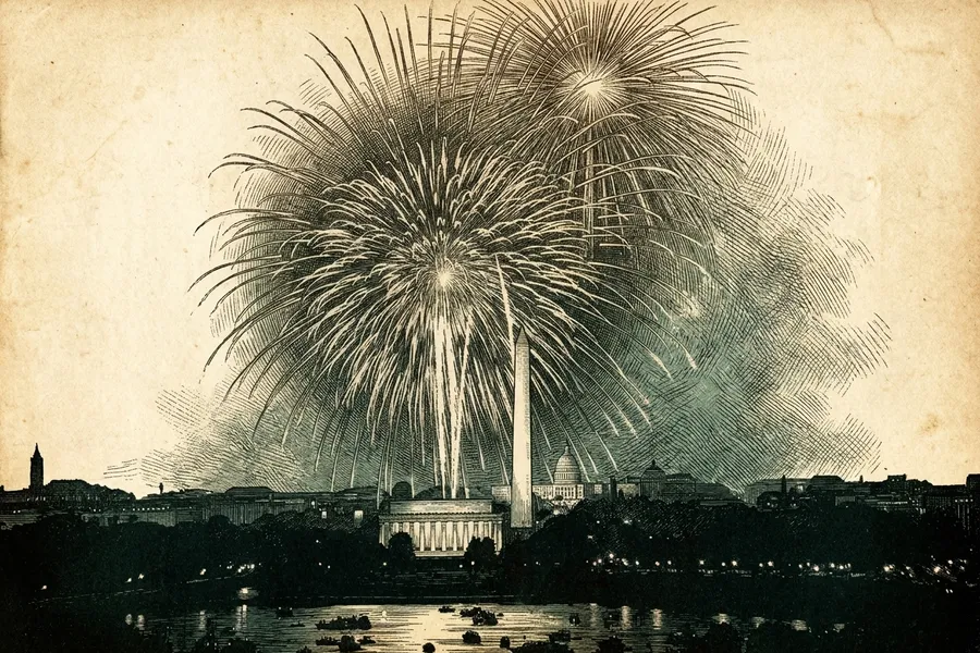 Washington Monument — a nautical-noir engraving by The Dispatch