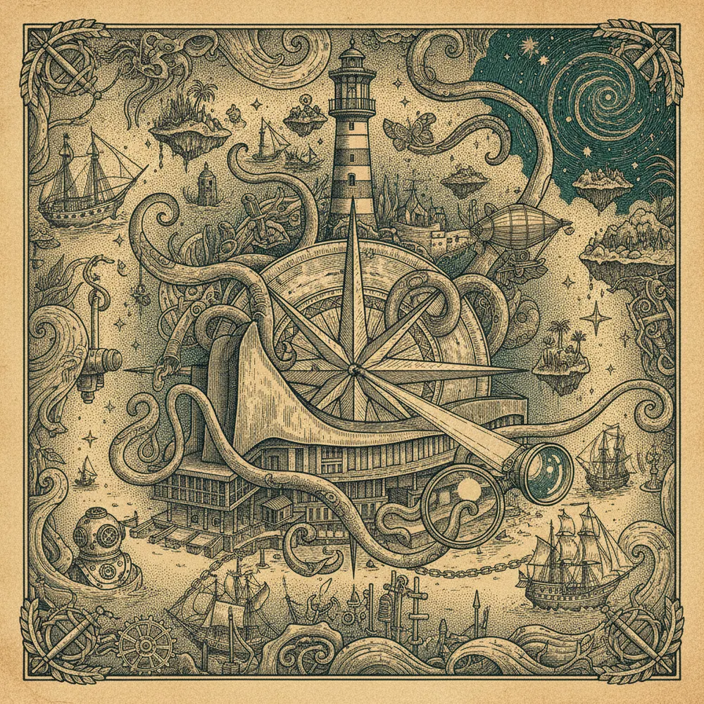 Detailed engraving of Amsterdam Noord
