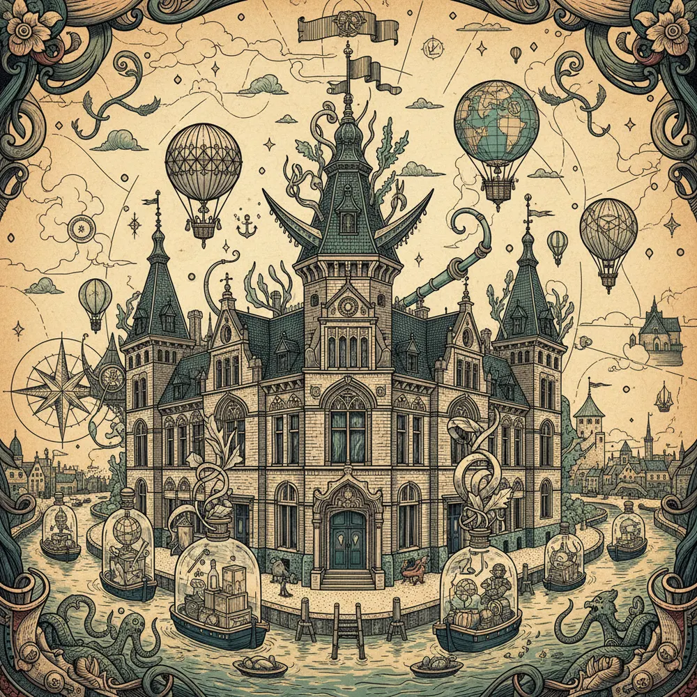 Detailed engraving of Eastern Docklands