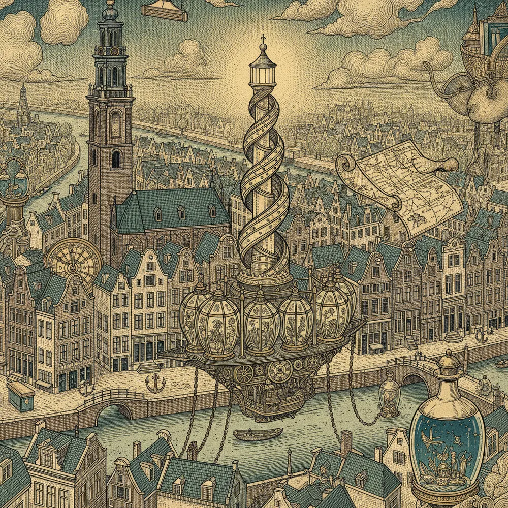 Detailed engraving of Jordaan