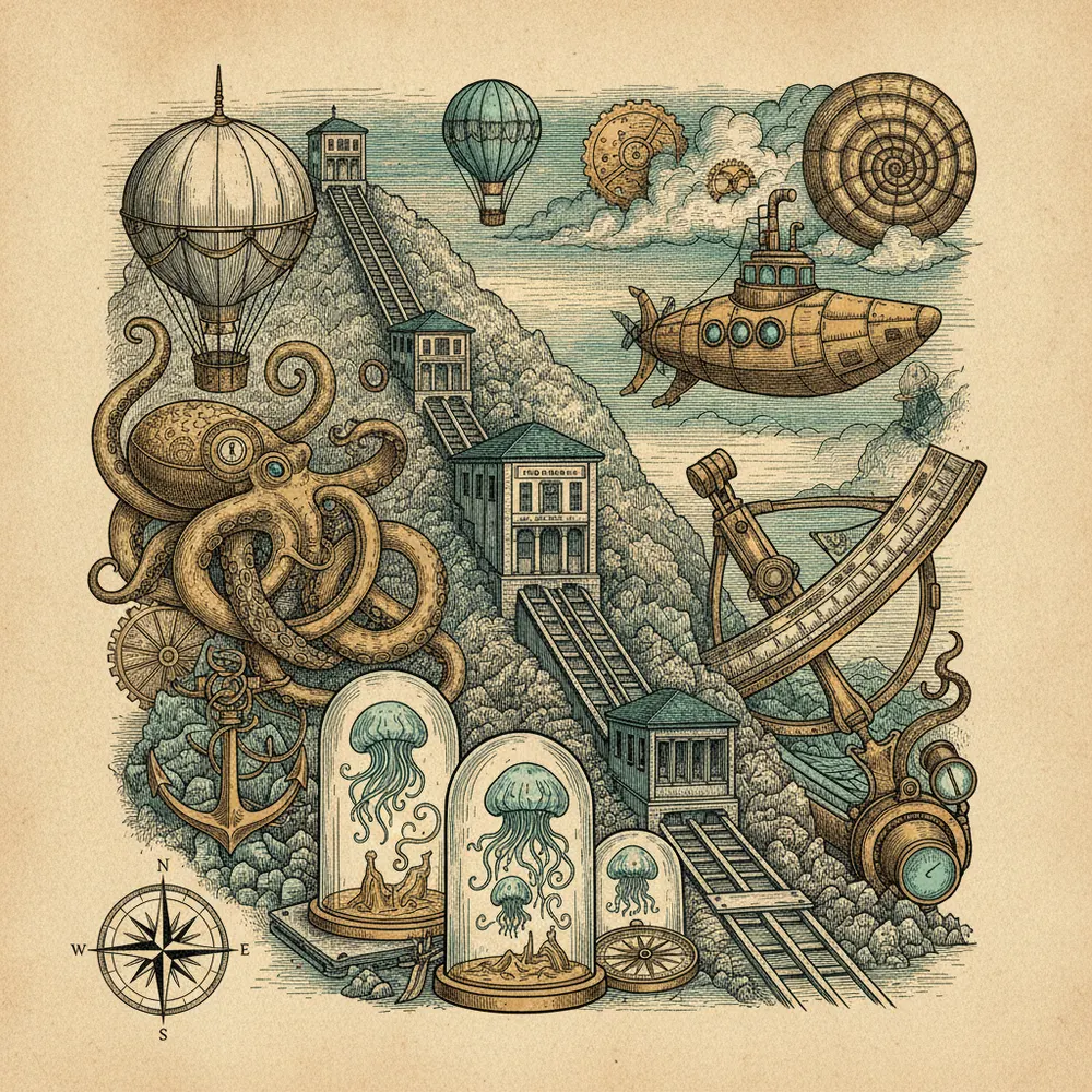Detailed engraving of Artxanda