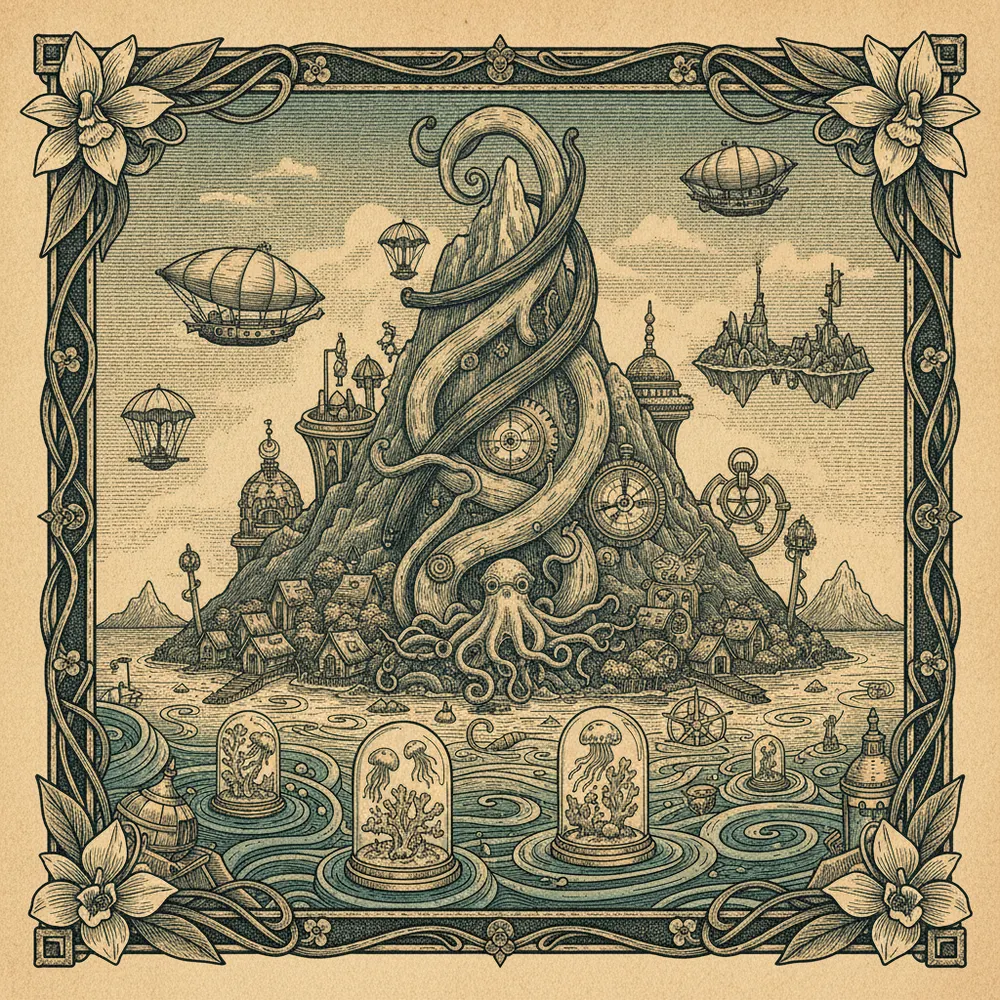 Detailed engraving of Taha'a (Vanilla Island)