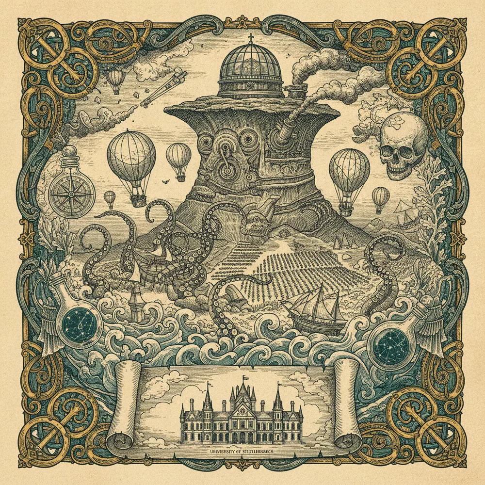 Detailed engraving of Stellenbosch