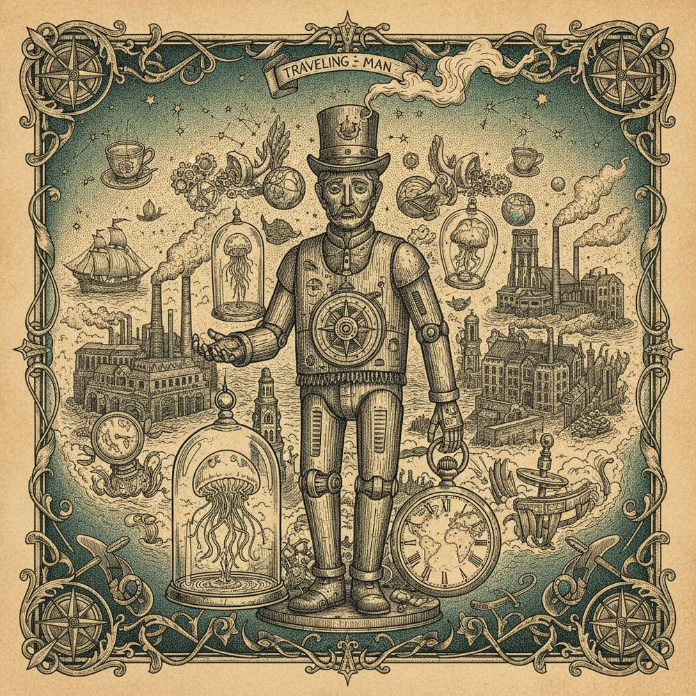 Detailed engraving of Deep Ellum