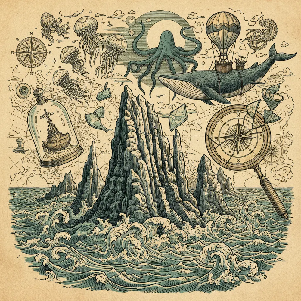 Detailed engraving of Northern Streymoy