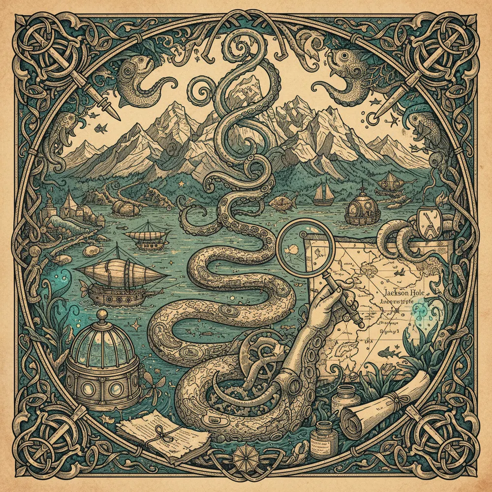 Detailed engraving of Snake River Corridor