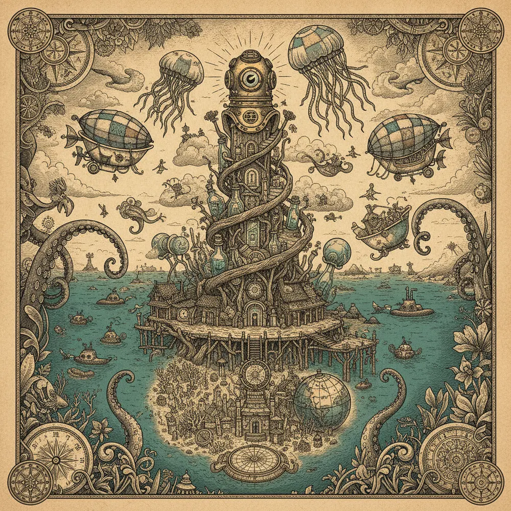 Detailed engraving of Koh Lanta