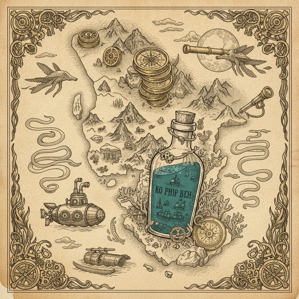Detailed engraving of The Andaman Islands