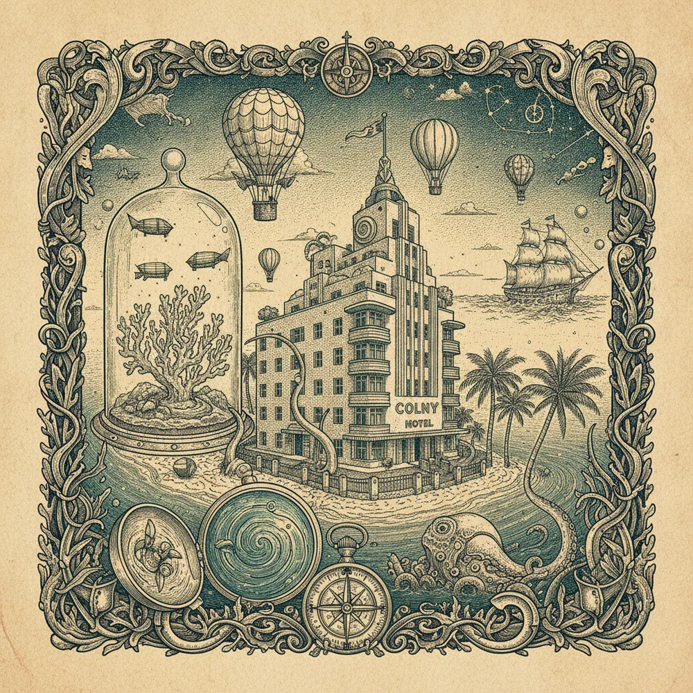 Detailed engraving of South Beach