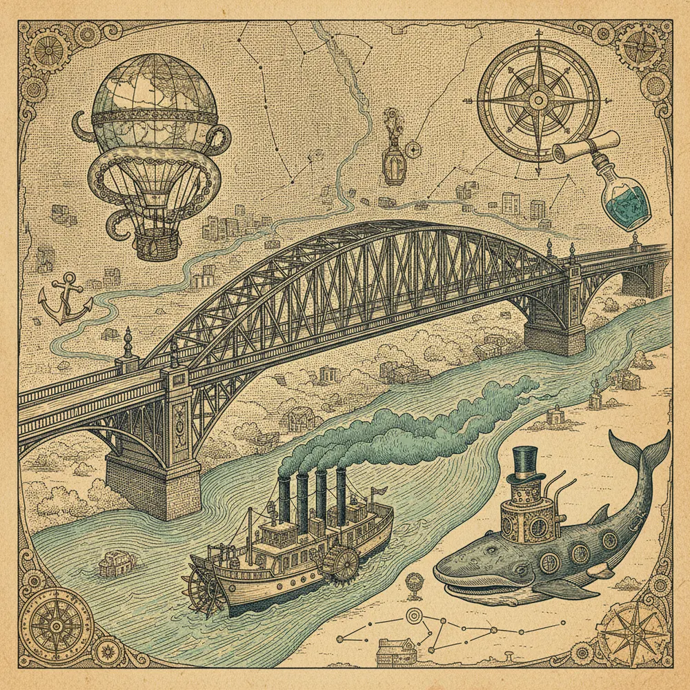 Detailed engraving of East Nashville