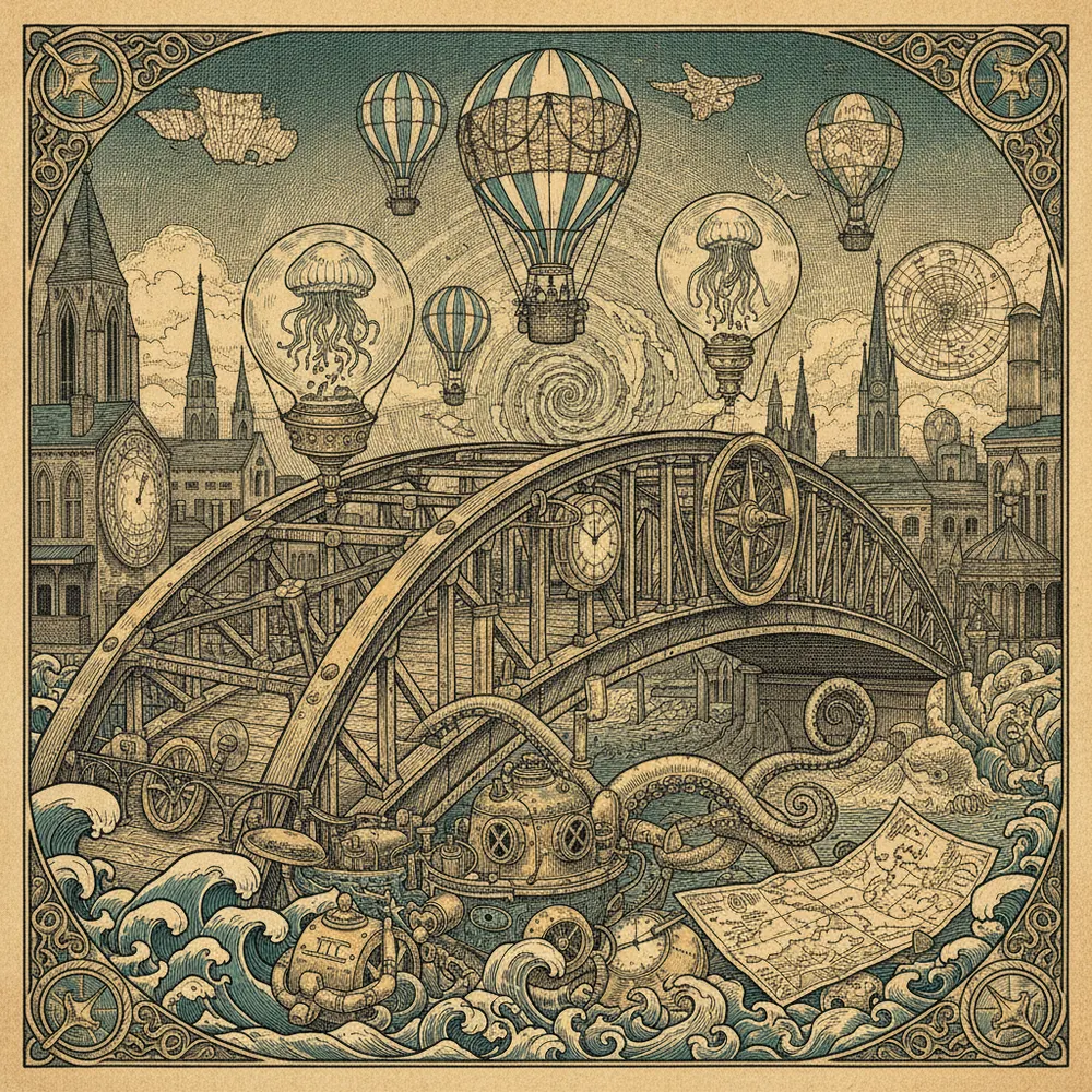 Detailed engraving of Bywater