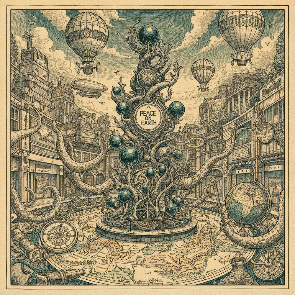 Detailed engraving of Amerikamura