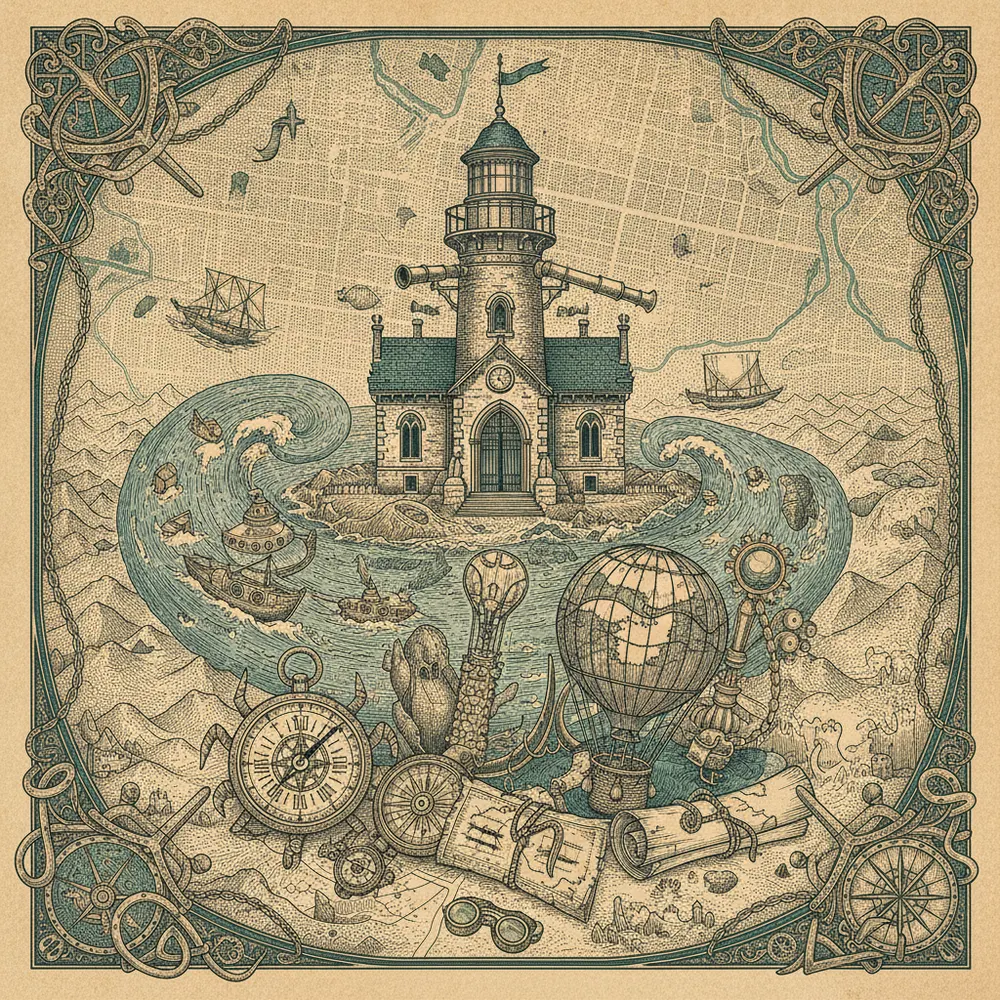 Detailed engraving of Lawrenceville