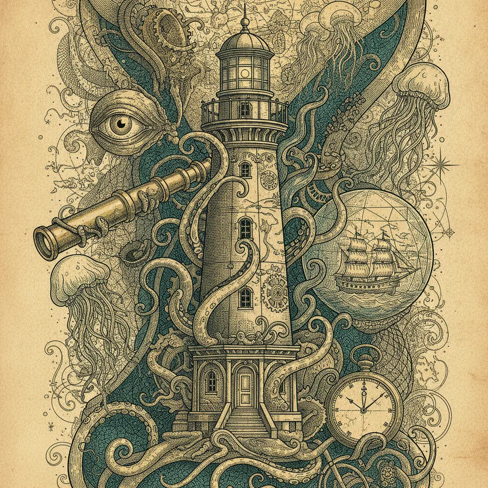 Detailed engraving of Cap Cana