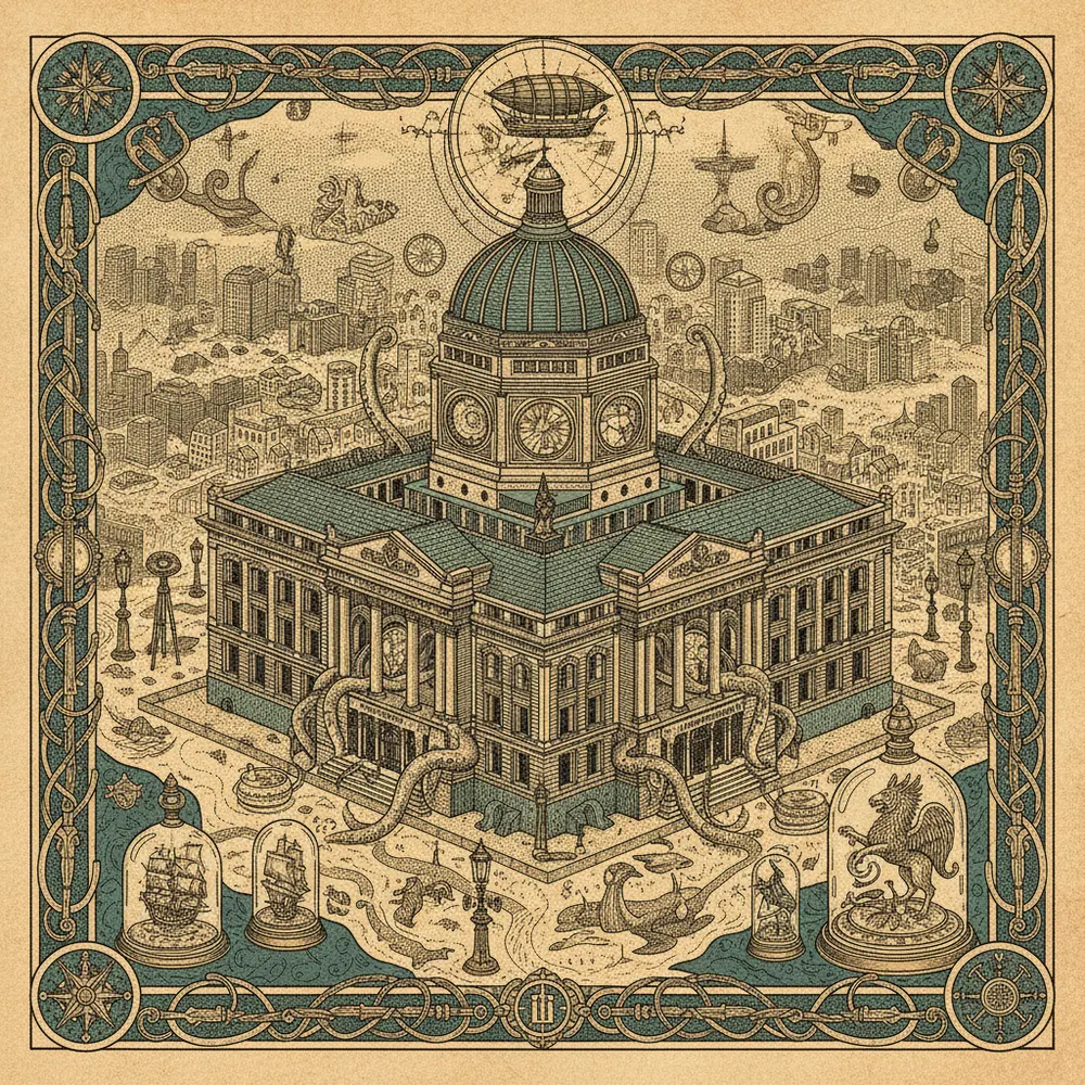 Detailed engraving of Capitol Hill