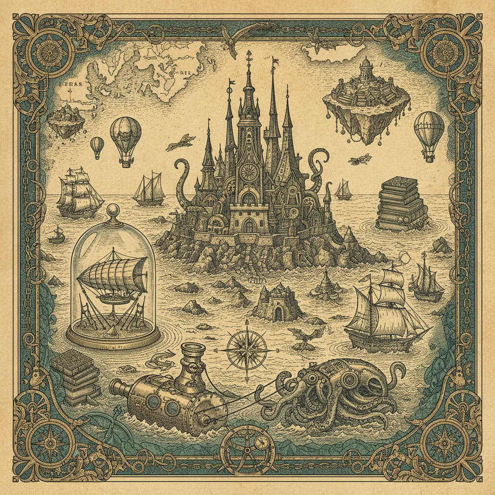 Detailed engraving of Pigeon Island & Gros Islet
