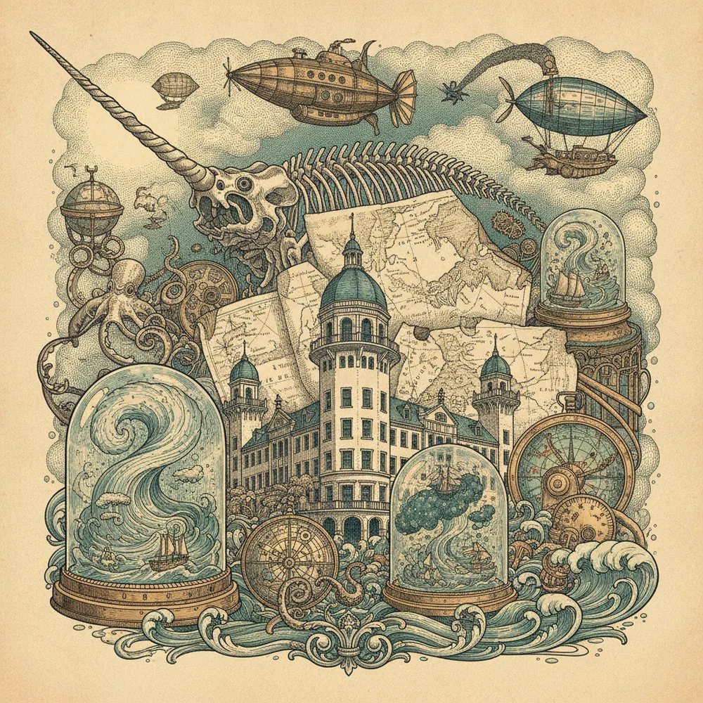 Detailed engraving of Ybor City